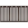 36 Inch Folding Wooden Freestanding Pet Gate Dog Gate with 360¬∞ Flexible Hinge